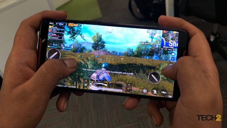 Playing games on a mobile device