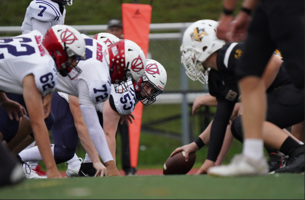 Jefferson’s defensive line faces off against FCA Bucks during the Homecoming 2024 game. “I’ve been doing pretty good this season, so I’m just going to keep doing what I do,” junior offensive tackle and defensive end Brian Bowers said. 