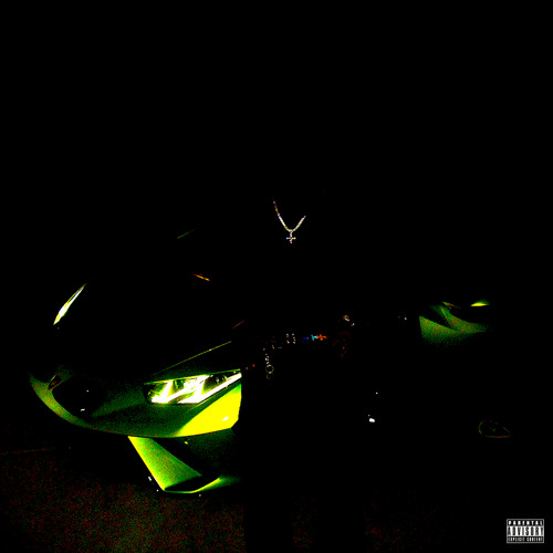 Ken Carson’s latest single, ‘Delusional,’ is his first release in over a year. The album cover depicts Carson leaning on his green Lamborghini Aventador SVJ, the dark background and flashy style resembling his Opium style.