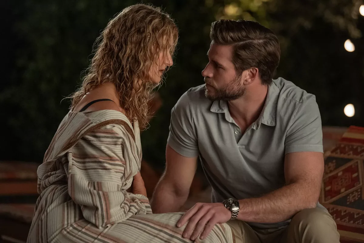 One of the most awkward scenes to watch was when the main characters, Owen and Katherine, gaze at each other longingly after a dip in the pool.