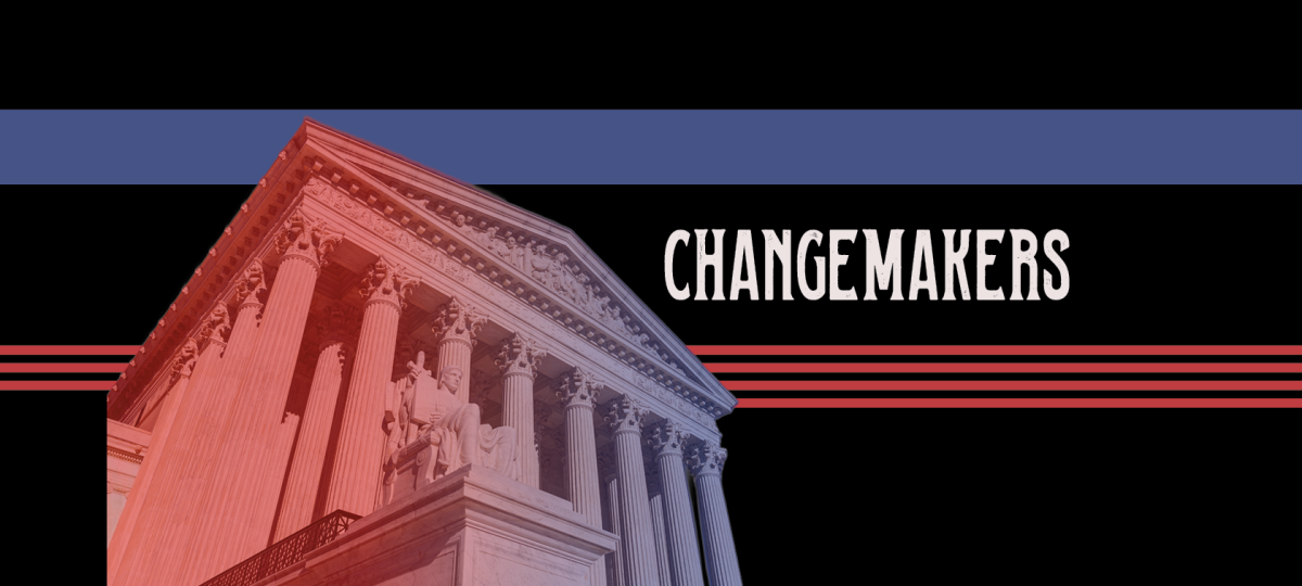 Symbolizing justice and democracy, the
United States Supreme Court building
stands as a powerful backdrop to the
voices of young changemakers driving
political action through activism, protests and research in their communities.